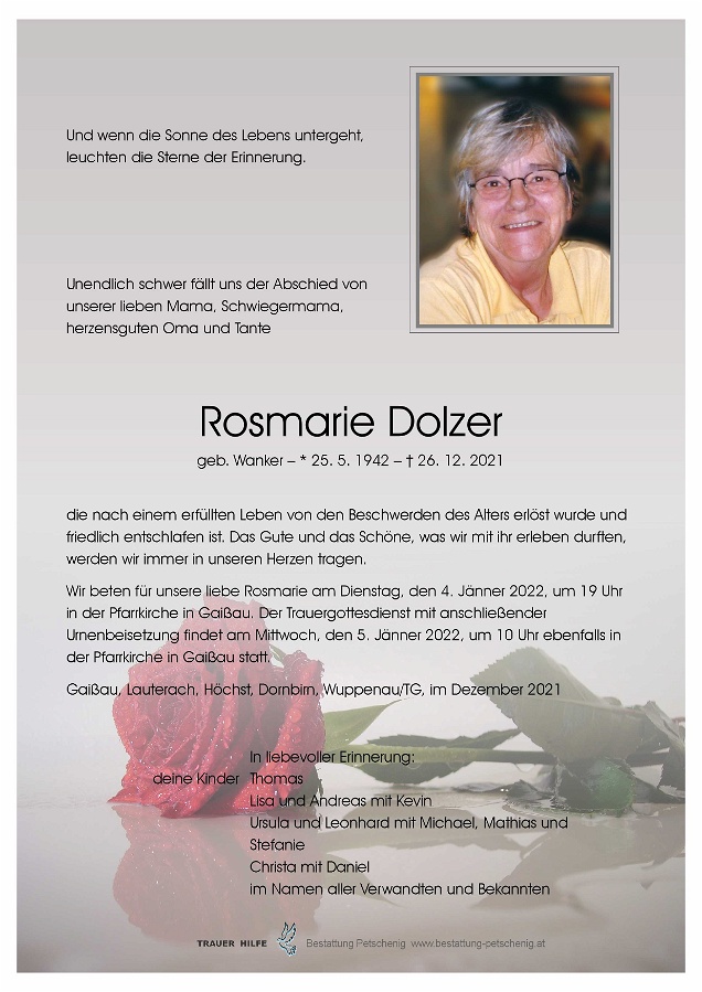 Rosmarie Dolzer